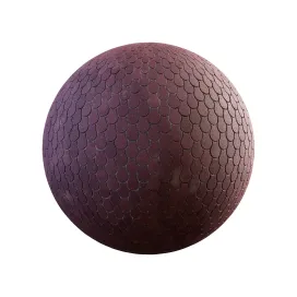 Red tear concrete pavement
